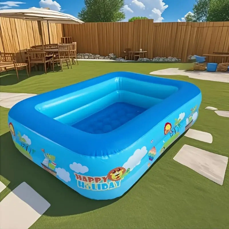 Ocean Splash Inflatable Children’s Pool – Thick PVC for Garden Fun