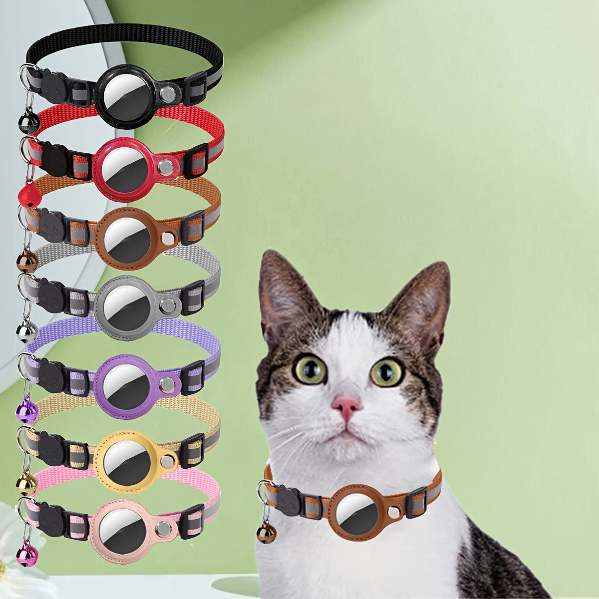 Reflective Cat Collar – Safety Buckle and Bell for Extra Visibility