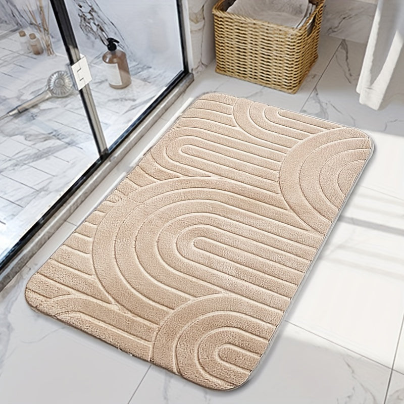 Geometric Non-Slip Bath Mat – Comfortable and Stylish for Your Bathroom