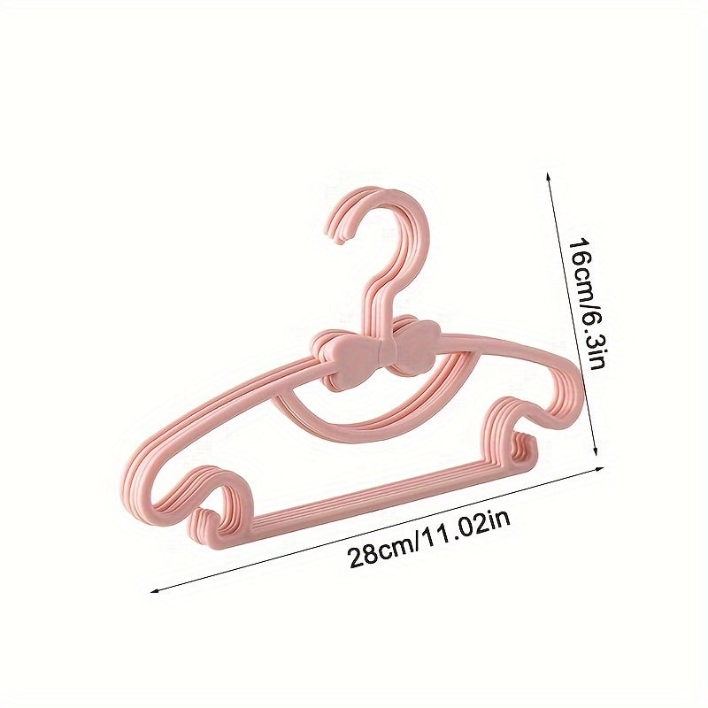 Sustainable Hangers for Children - Cute Bow Design, Lightweight and Space-Saving