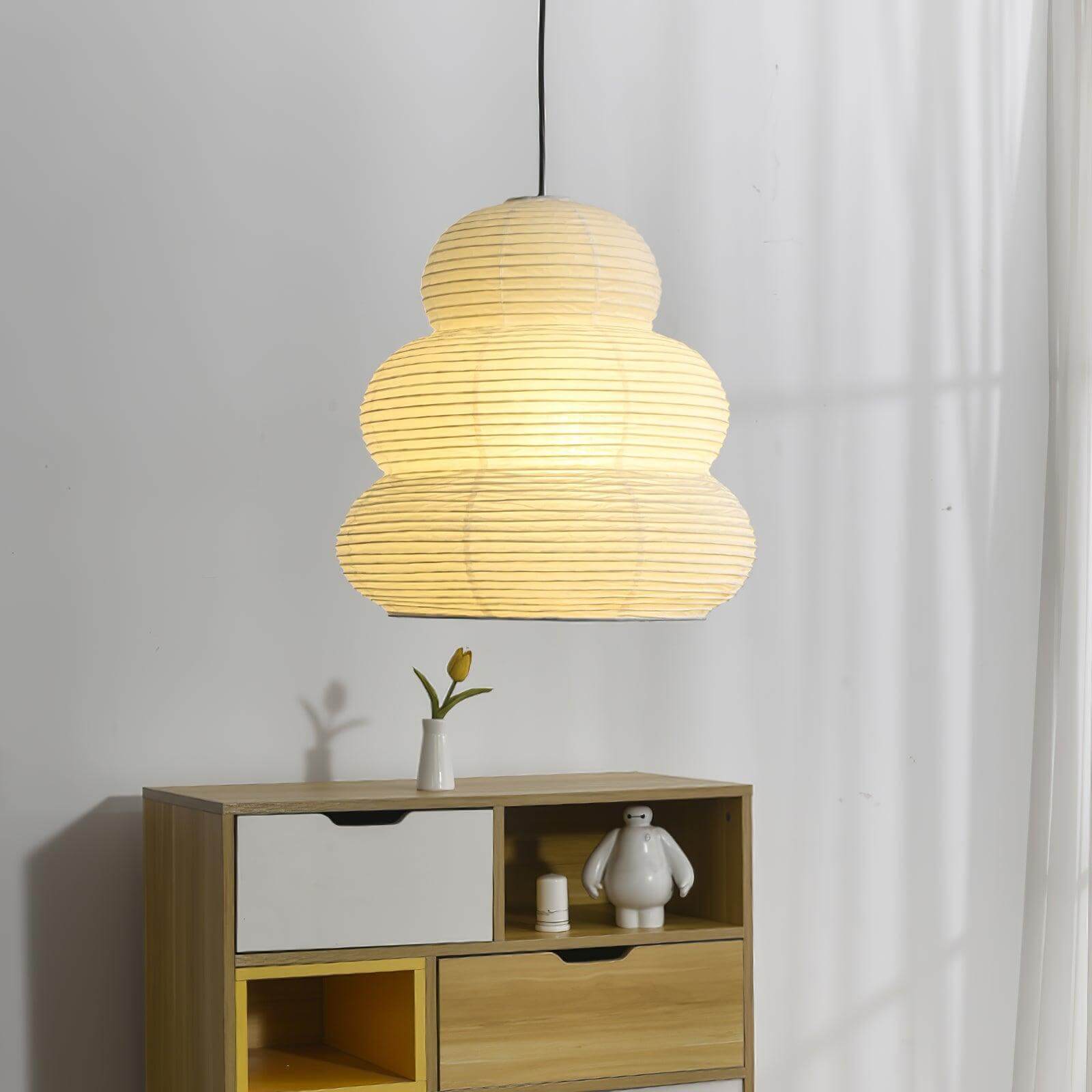 Rice Paper Pendant Lamp - Modern Design