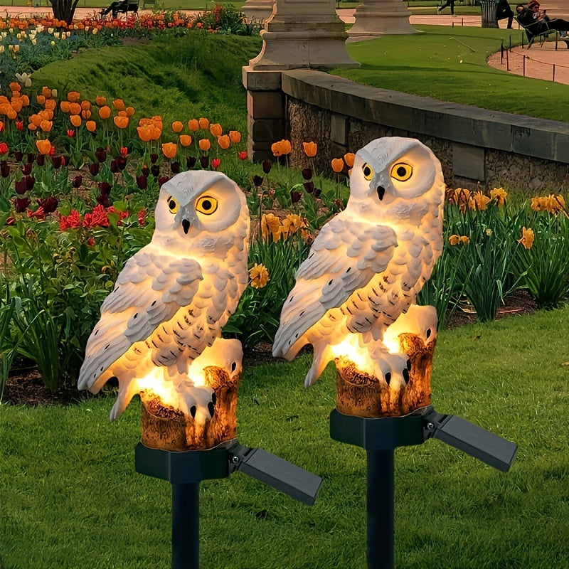 Solar LED Owl Garden Light – Realistic Ambient Lighting for Gardens and Paths