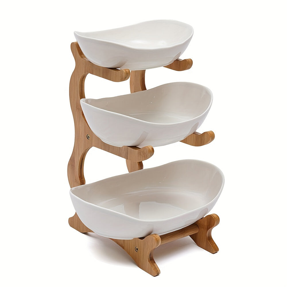 NatureStack 3-Tier Fruit Basket – Spacious and Functional
