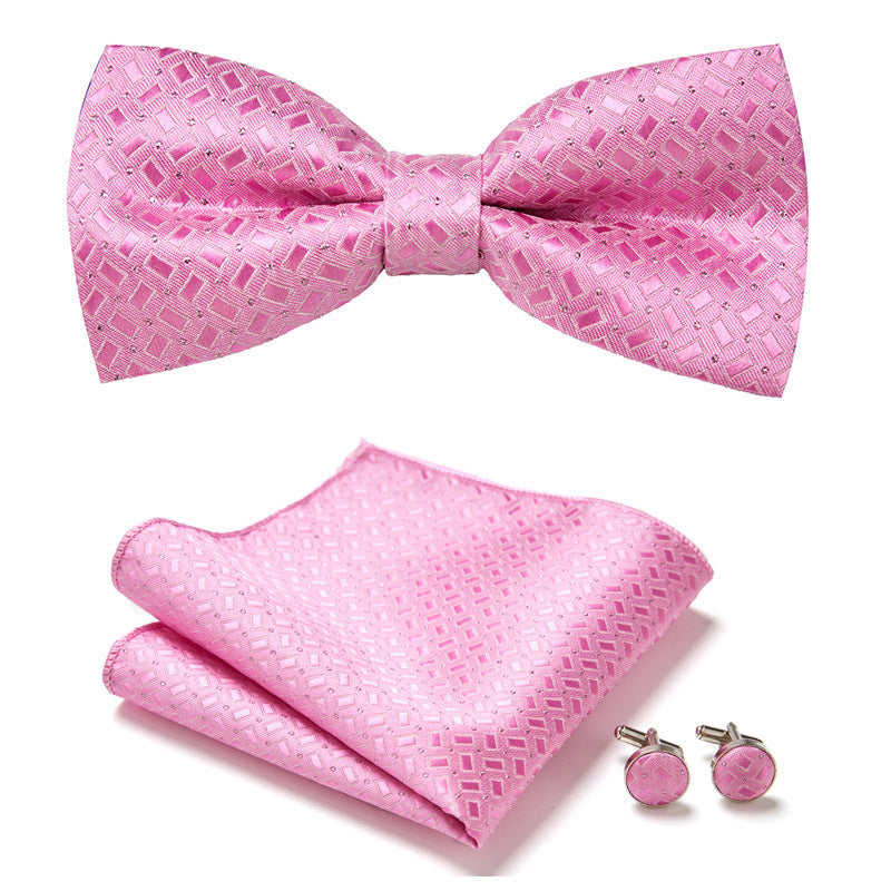 Three-Piece Set with Stylish Bow Ties