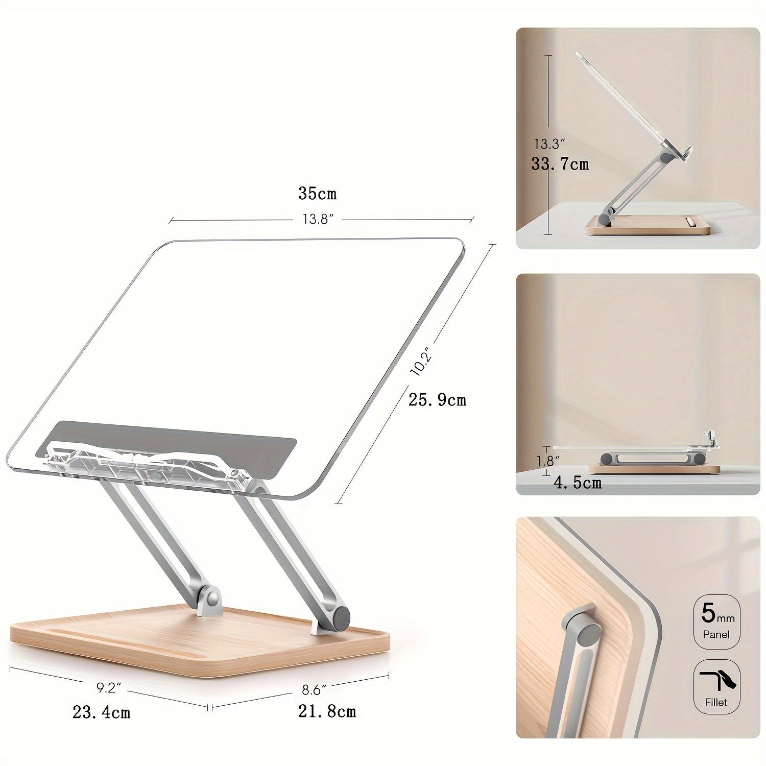 Ergonomic Acrylic Reading Stand – Adjustable and Stylish