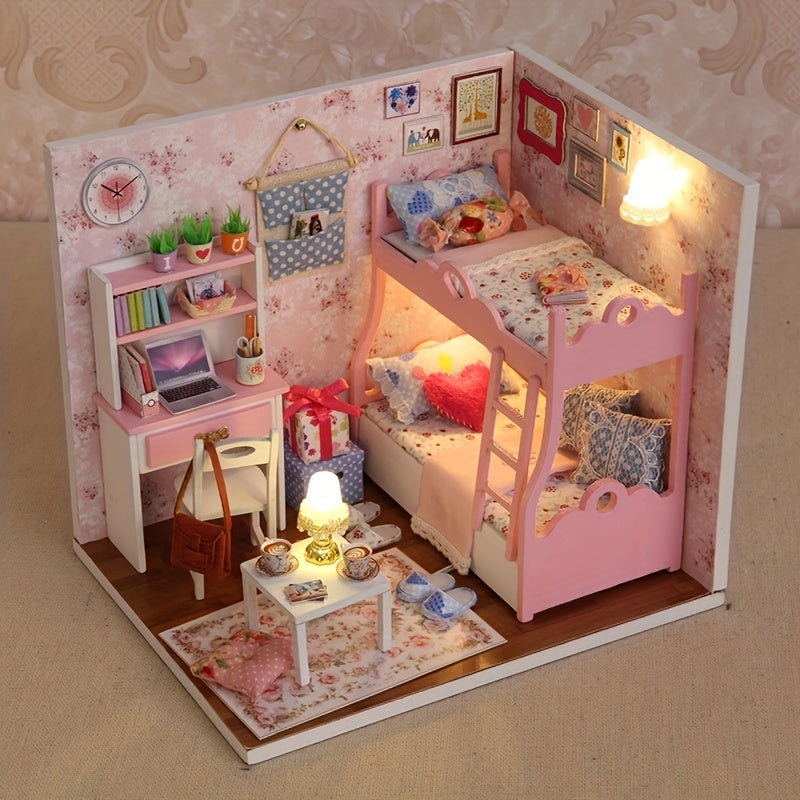 Enchanting Girls' Room Dollhouse - Cute and Detailed DIY Model