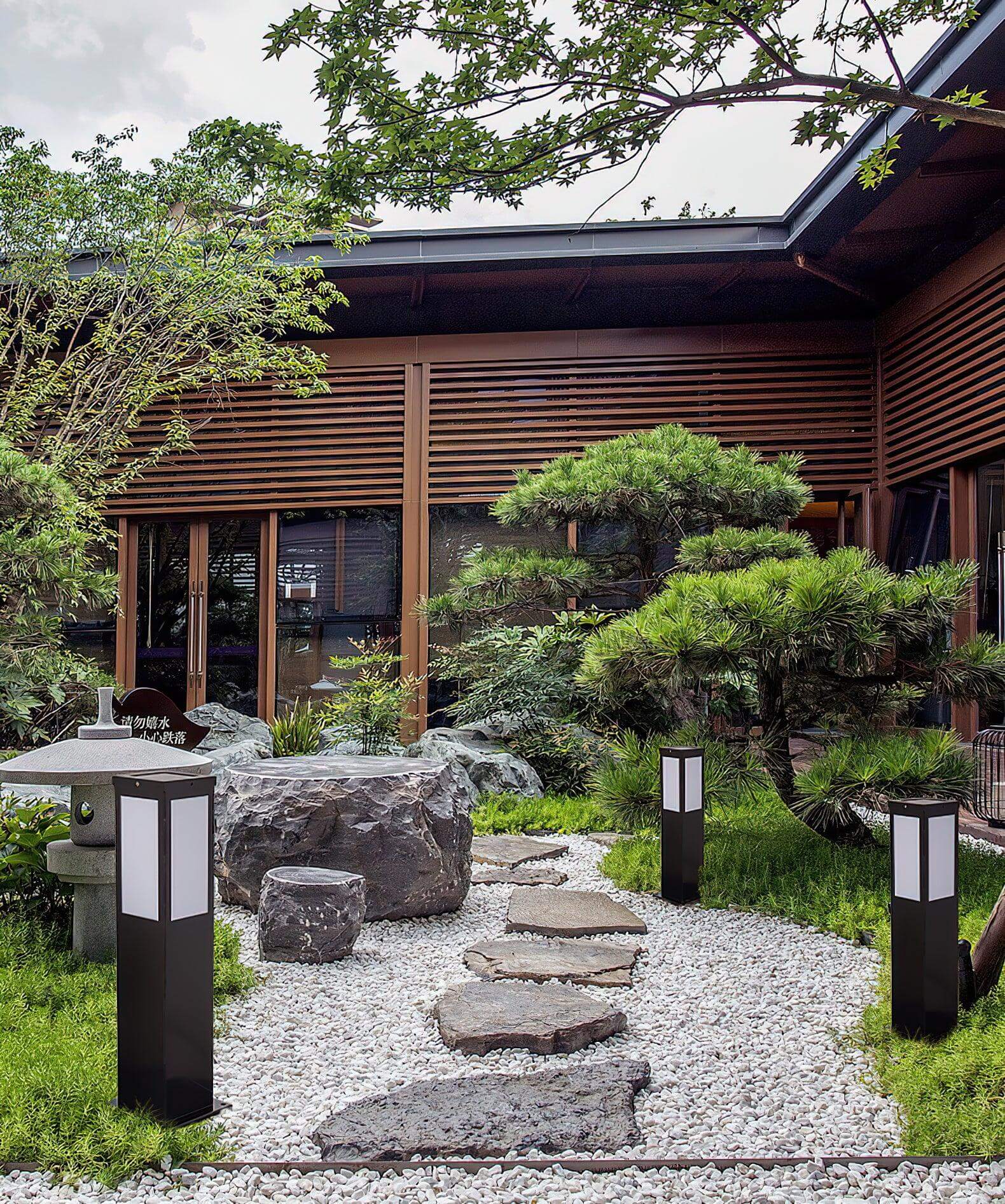 Modern Outdoor Post Lamp