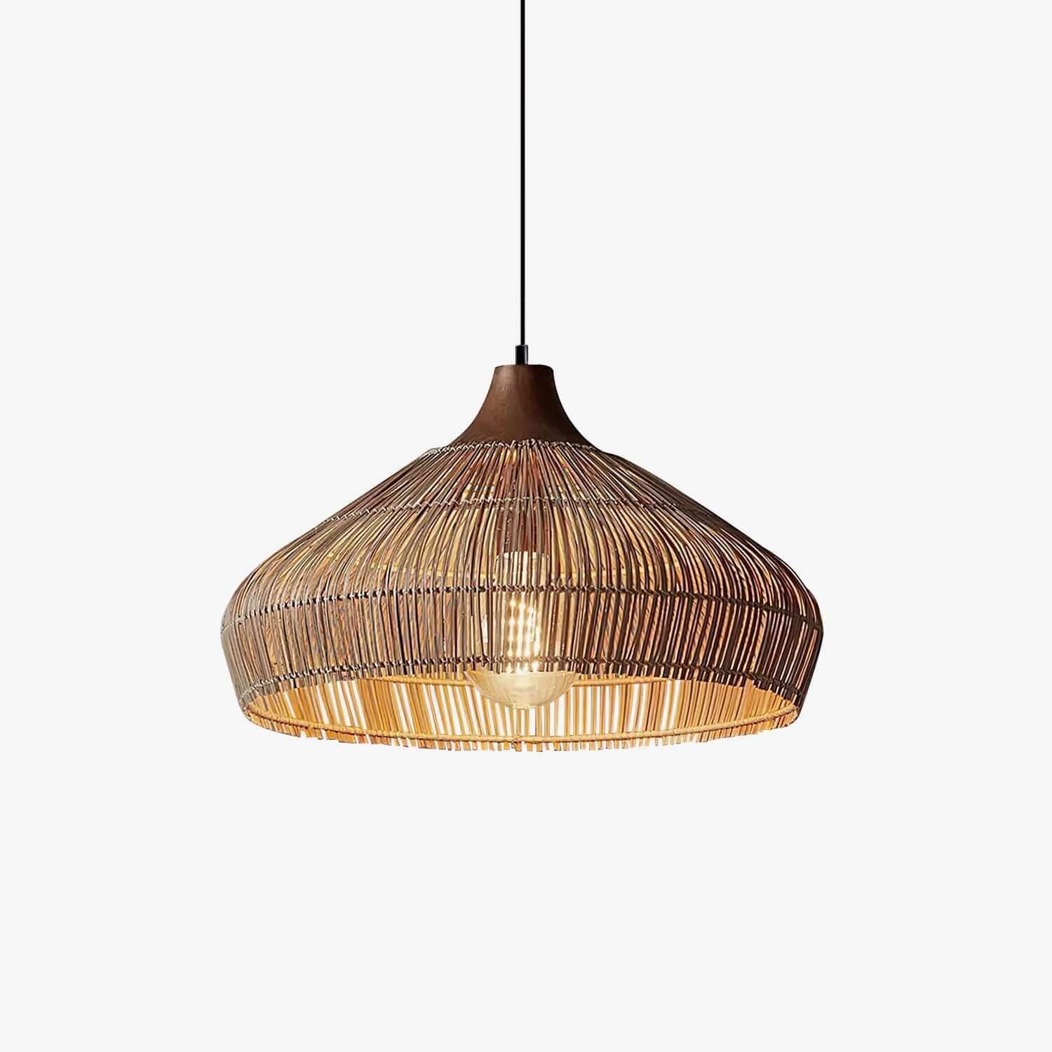 Rattan Pendant Lamp - Bohemian Style Pendant Light