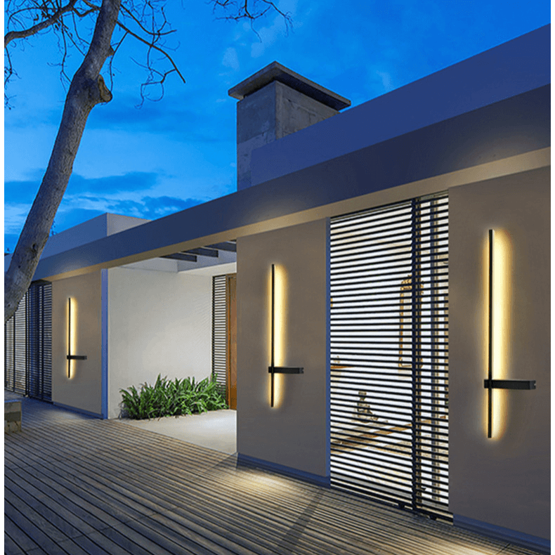 Modern Outdoor Column LED Wall Light