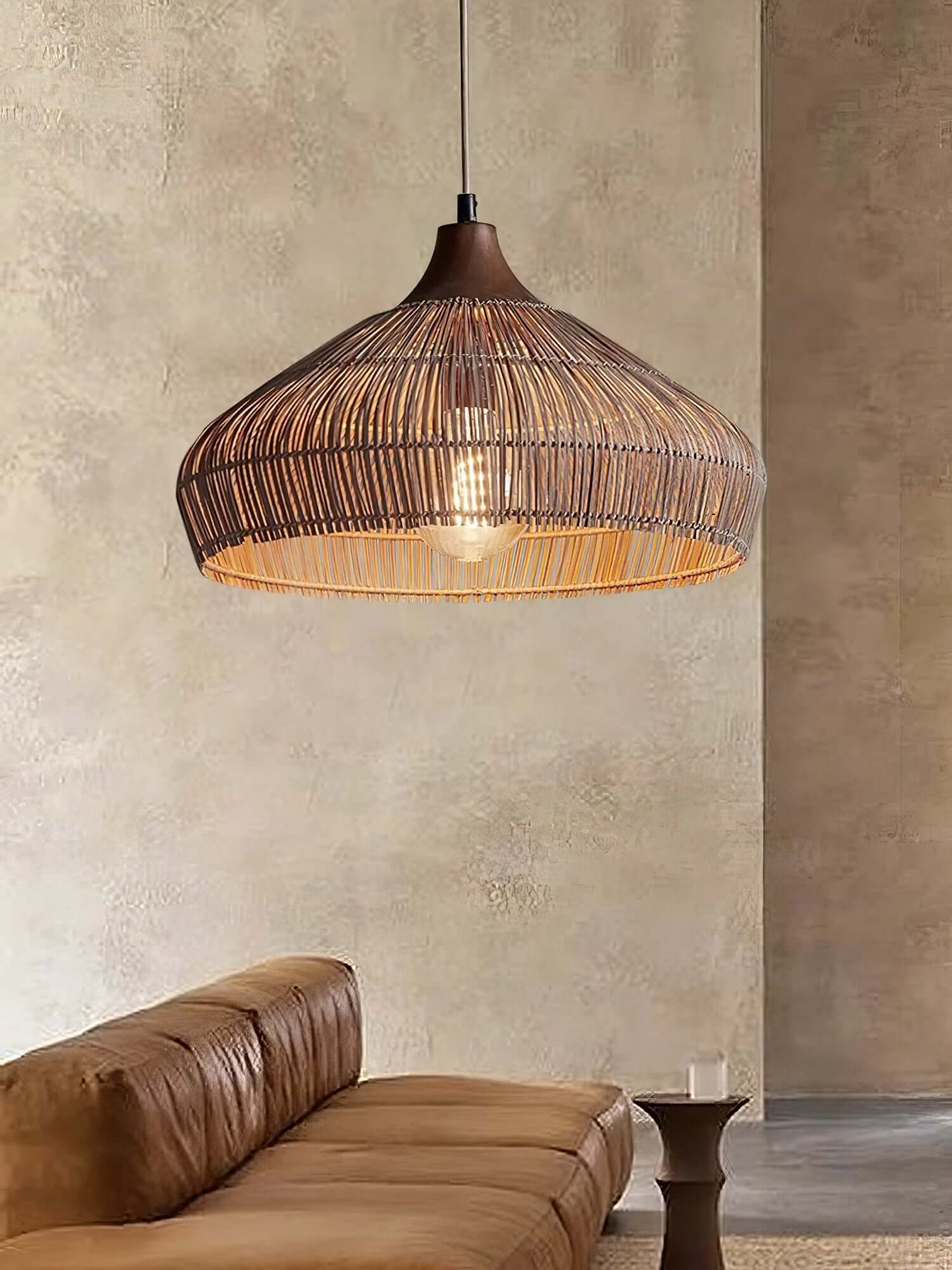 Rattan Pendant Lamp - Bohemian Style Pendant Light