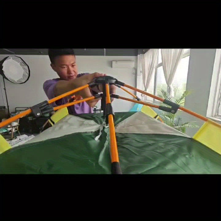 Quick Setup 4-Person Camping Tent – Breathable and Windproof Shelter