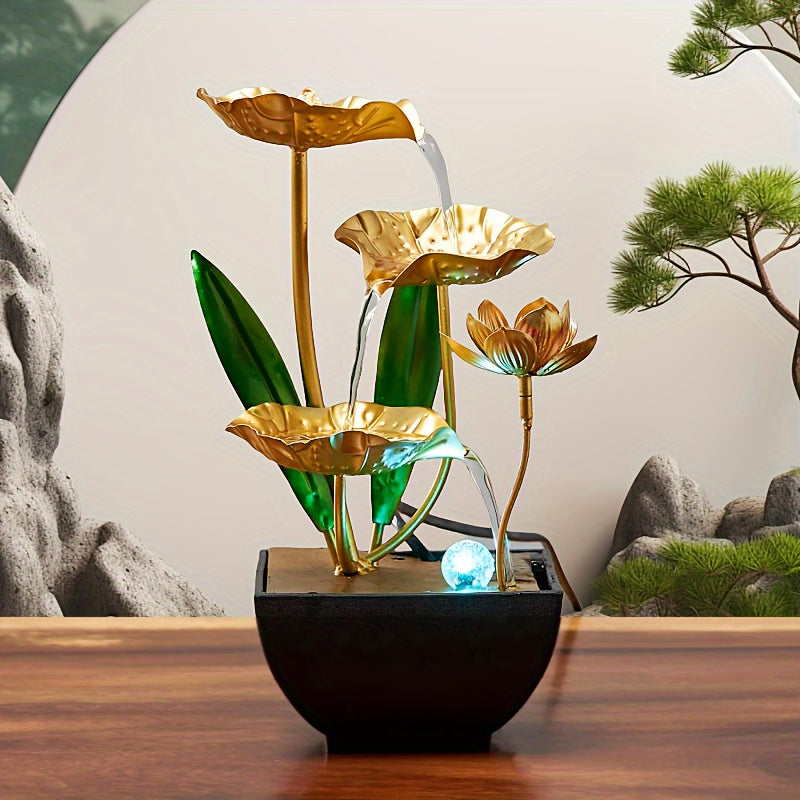Serene Lotus Indoor Fountain – Calming and Atmospheric