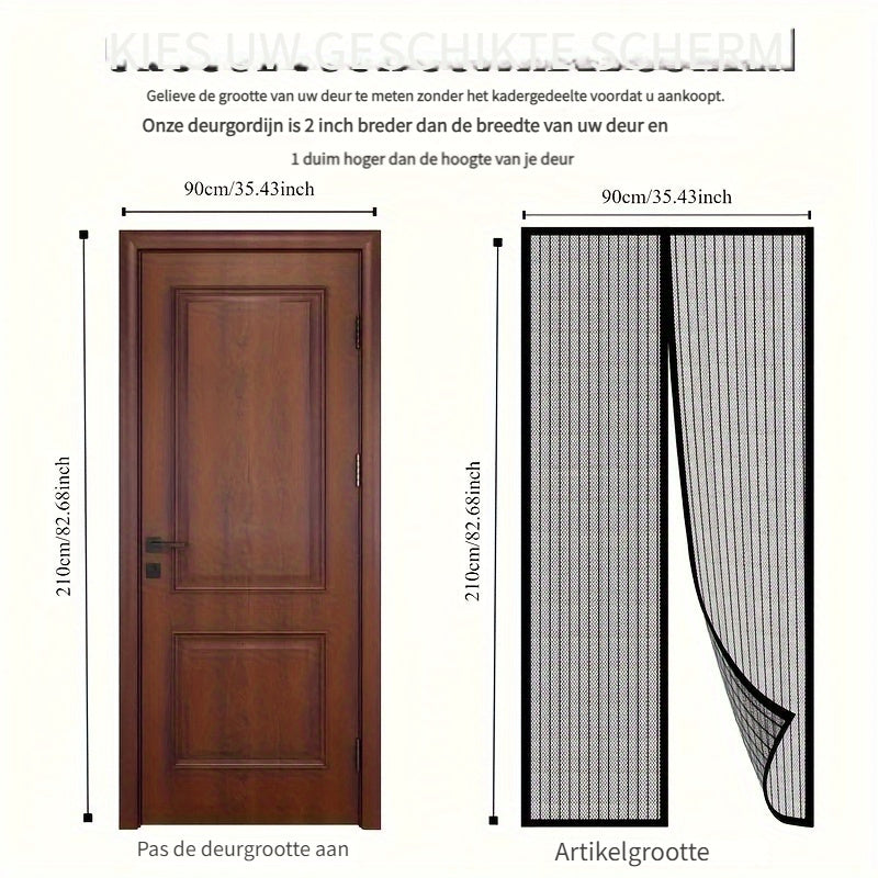 Magnetic Mesh Curtain – Fresh Air Without Insects