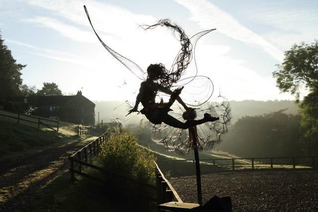 EnchantaLuxe Garden Fairy Stake | Handcrafted magical metal garden decor for enchanting outdoor spaces