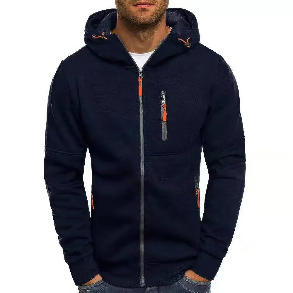 Comfortable Men's Hoodie Gilet with Zip