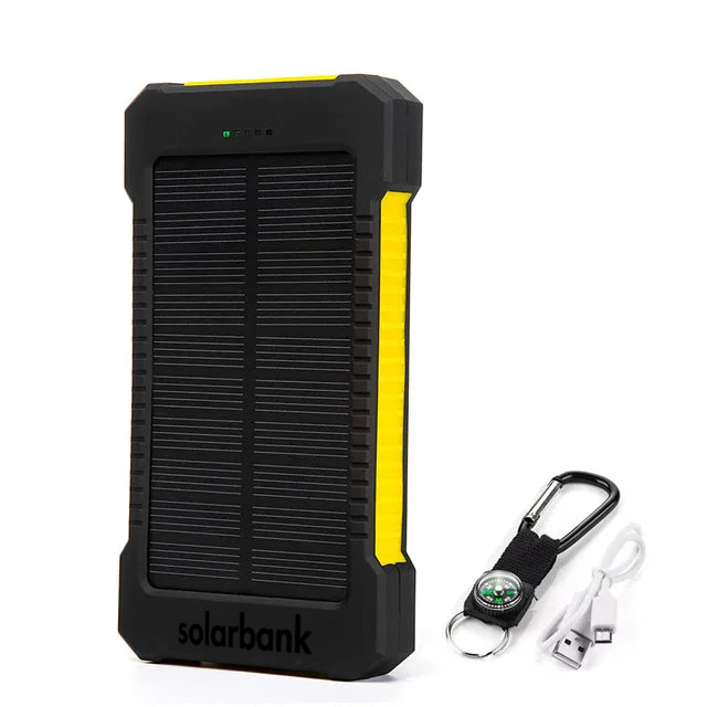 ChargeMaster Solar Powerbank | High-Capacity Portable Charger for Active Lifestyles