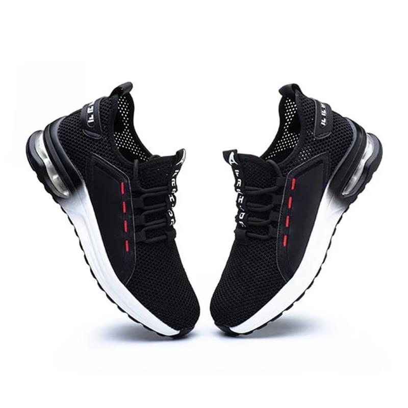 Ultra-lightweight, breathable, slip-resistant work shoes with steel toe cap