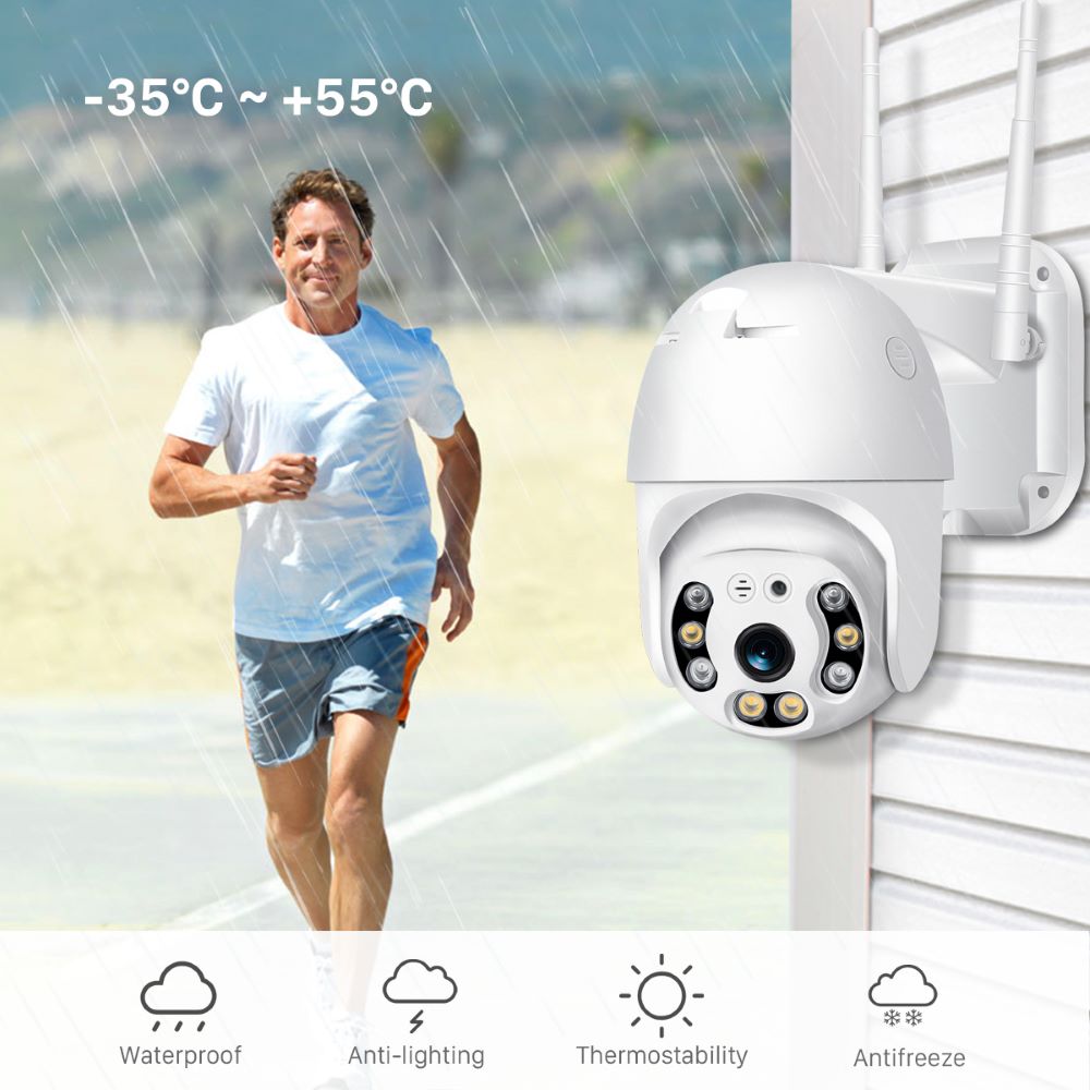Wireless Outdoor Surveillance Camera with WiFi – SecureView 360