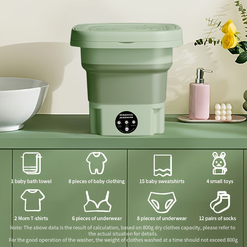 FlexiWash Foldable Washing Machine – Practical and Space-Saving