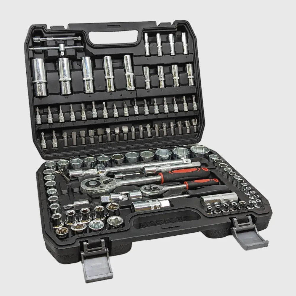 108-Piece Ratchet Spanner Set in Chrome Vanadium – TorqueMaster
