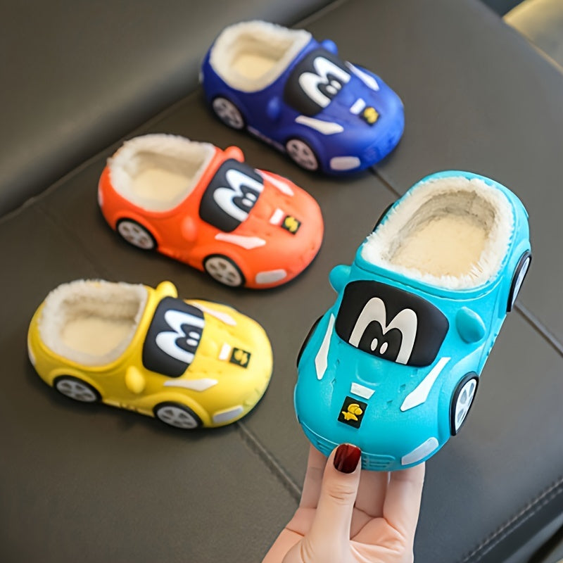 Joyful Car Slippers for Children - Playful and Comfortable for Home