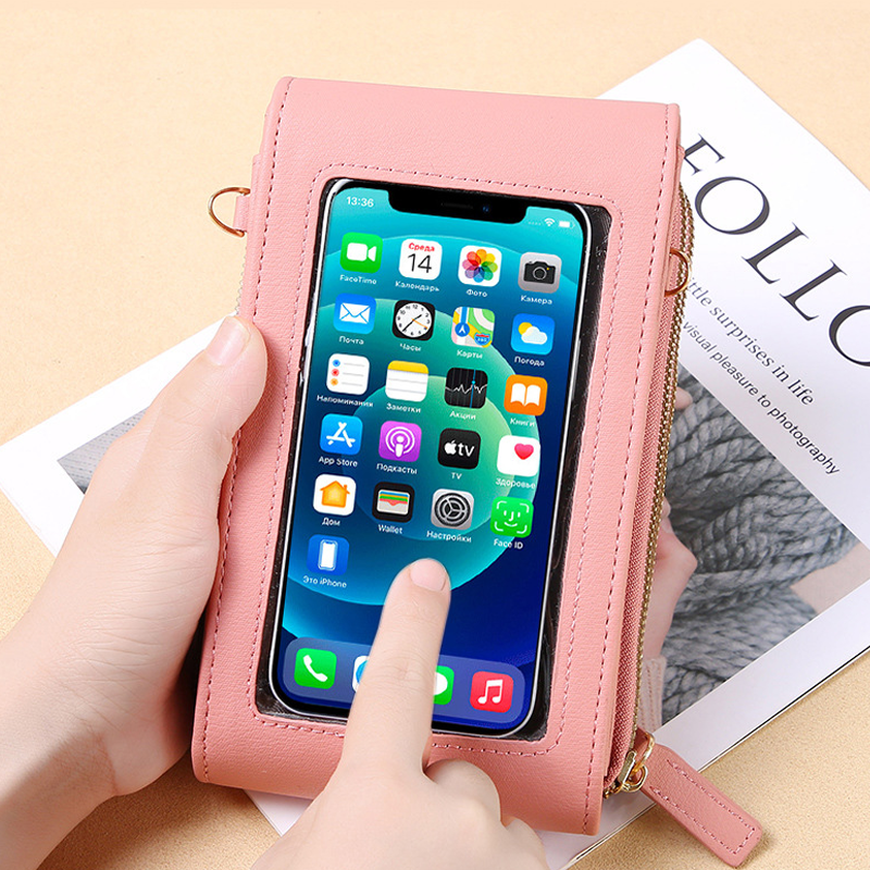Touchscreen Phone Bag with Wallet Function – Compact Crossbody for Daily Use