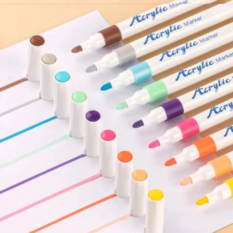 Acrylic Paint Markers for Children and Craft Projects – Available in 12 to 48 Colours