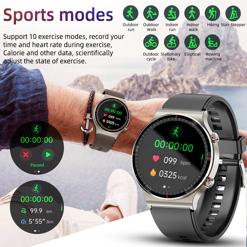 Sandsberg CFDA EKG Blood Oxygen Heart Rate Health Monitoring Smart Watch