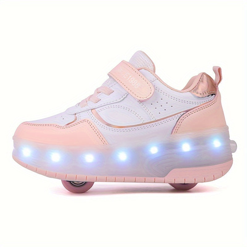 GlowRiders Roller Sneakers - For Children with Light Show