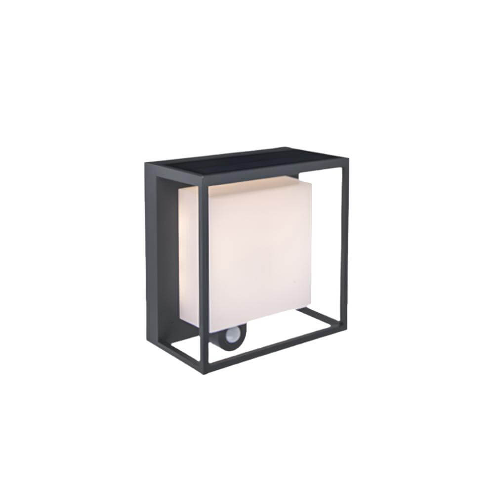 Modern Outdoor Wall Light with Solar Power & Sensor