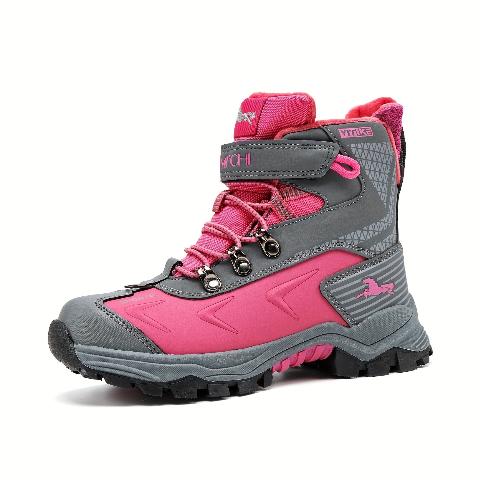 Ladies High-Top Snow Boots – Non-Slip Walking Shoes with Warm Lining