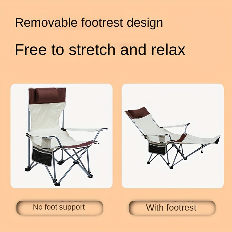 Lightweight Folding Beach Chair – Ideal for Camping, Fishing, and Relaxation