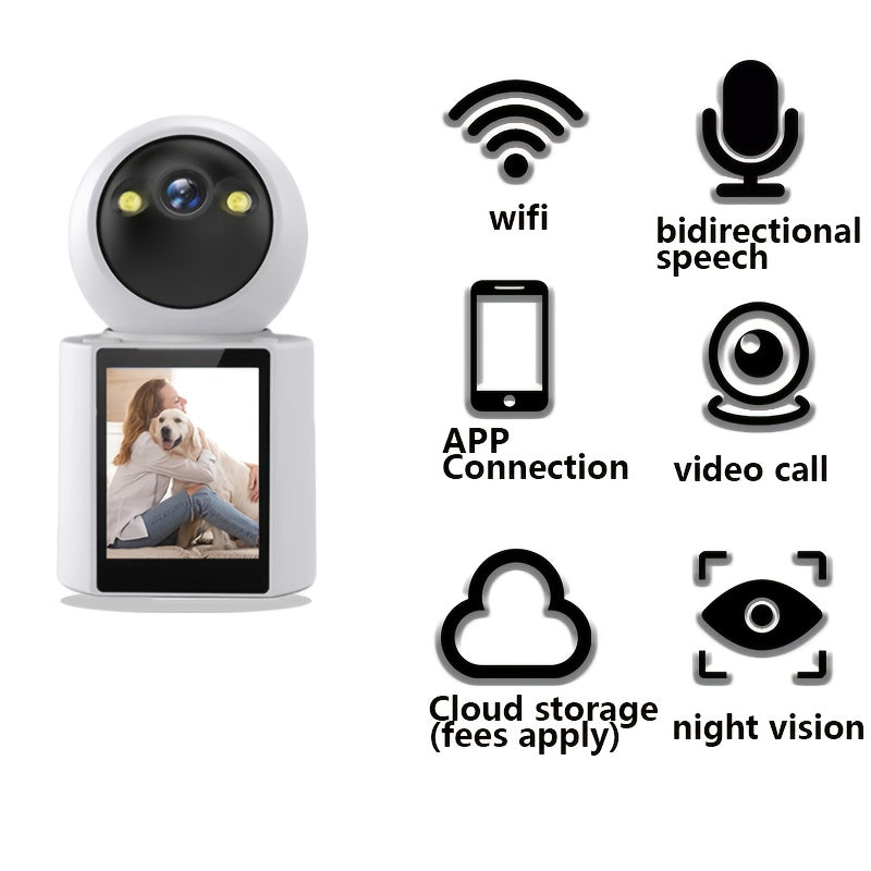 Pet Camera with Screen – Two-Way Audio & Night Vision