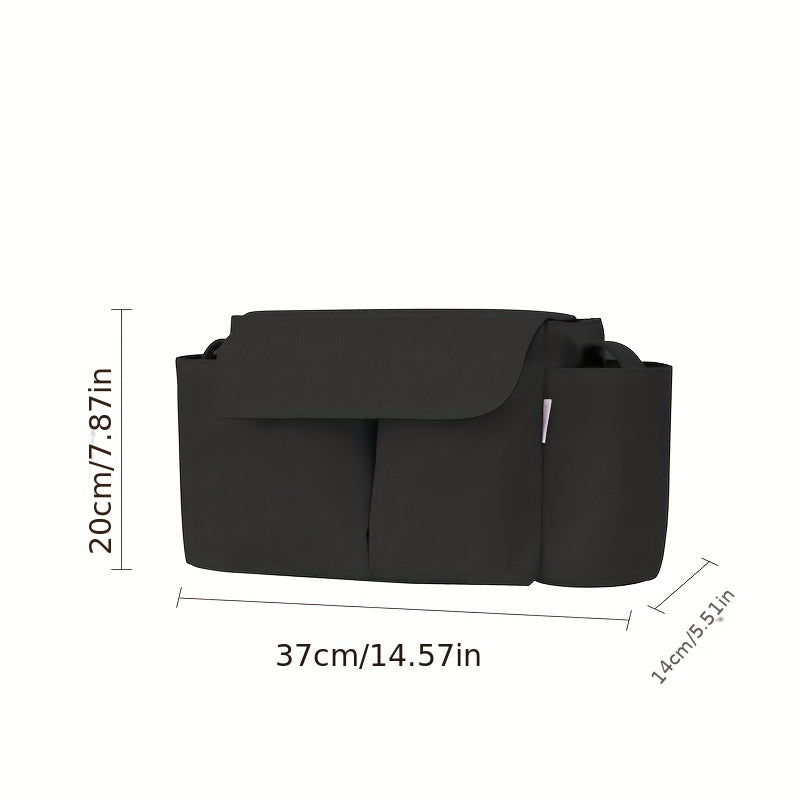 Multifunctional Stroller Bag – Large Capacity, Waterproof Hanging Bag with Pockets for Essential Baby Items