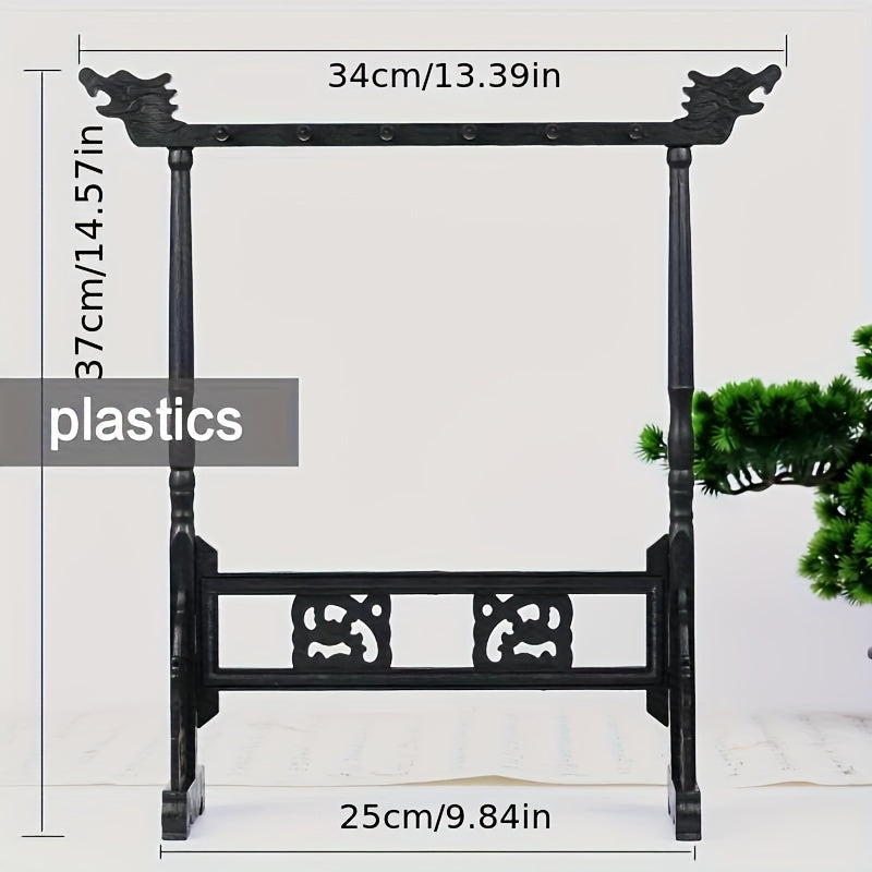 Elegant Traditional Calligraphy Brush Rack – Handmade with 12 Slots