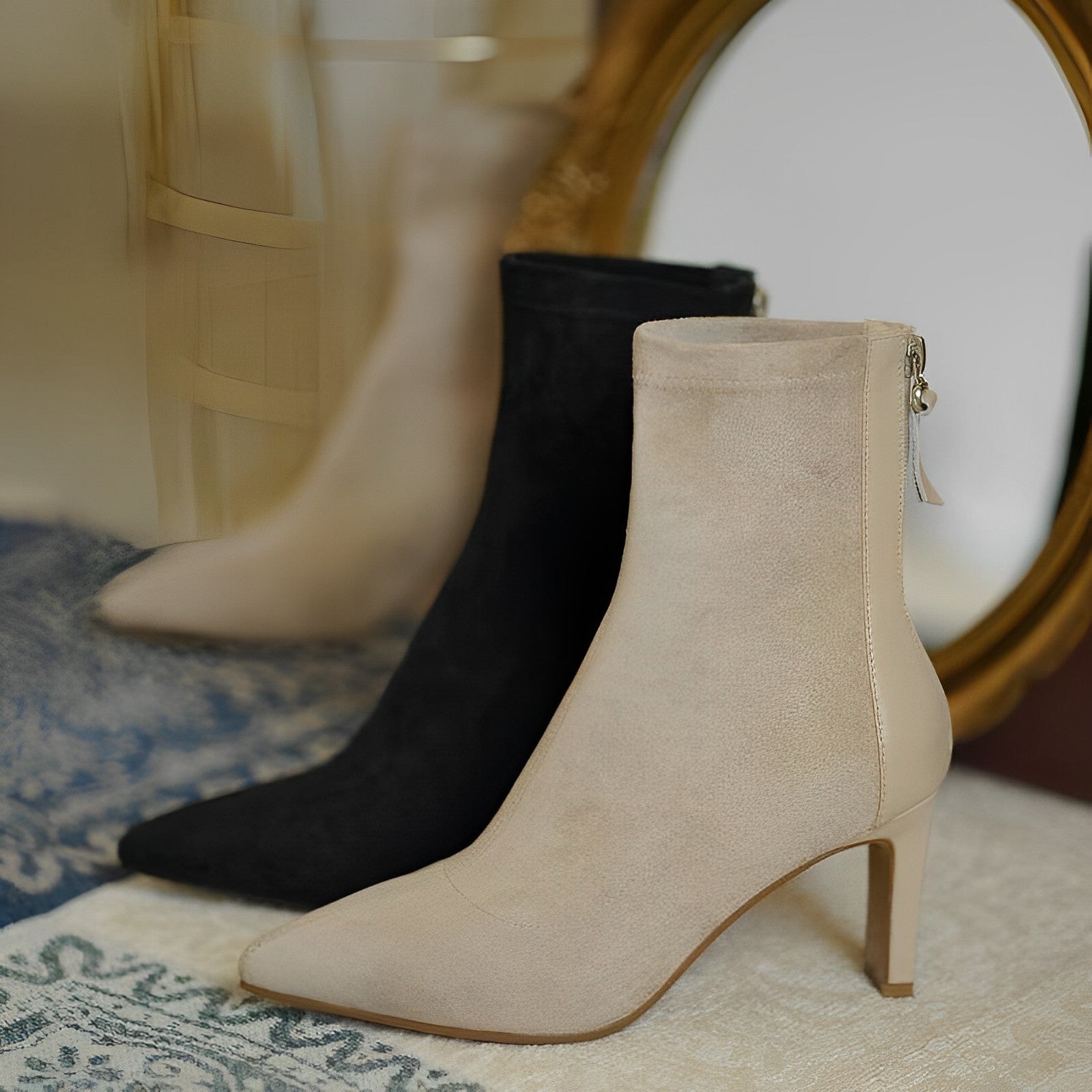 SEREEN | Women's Ankle Boots with Slim Heel and Luxury Look