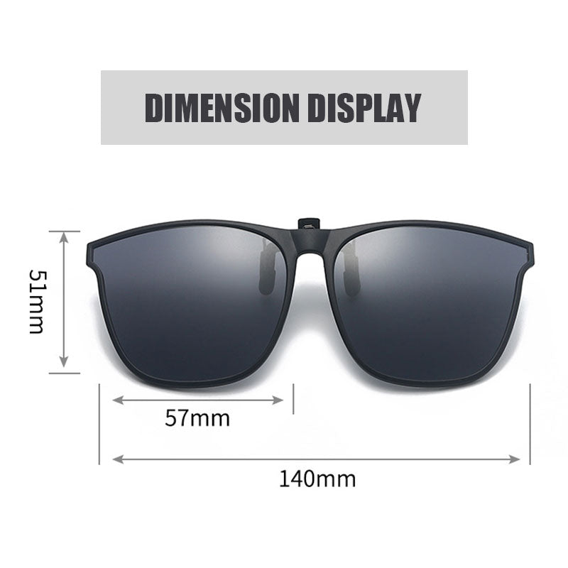 New Polarised Clip-On Folding Sunglasses
