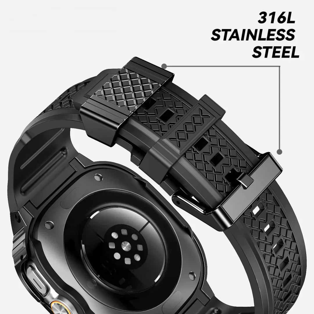 Rugged Stainless Steel Housing Set for Samsung Galaxy Watch Ultra