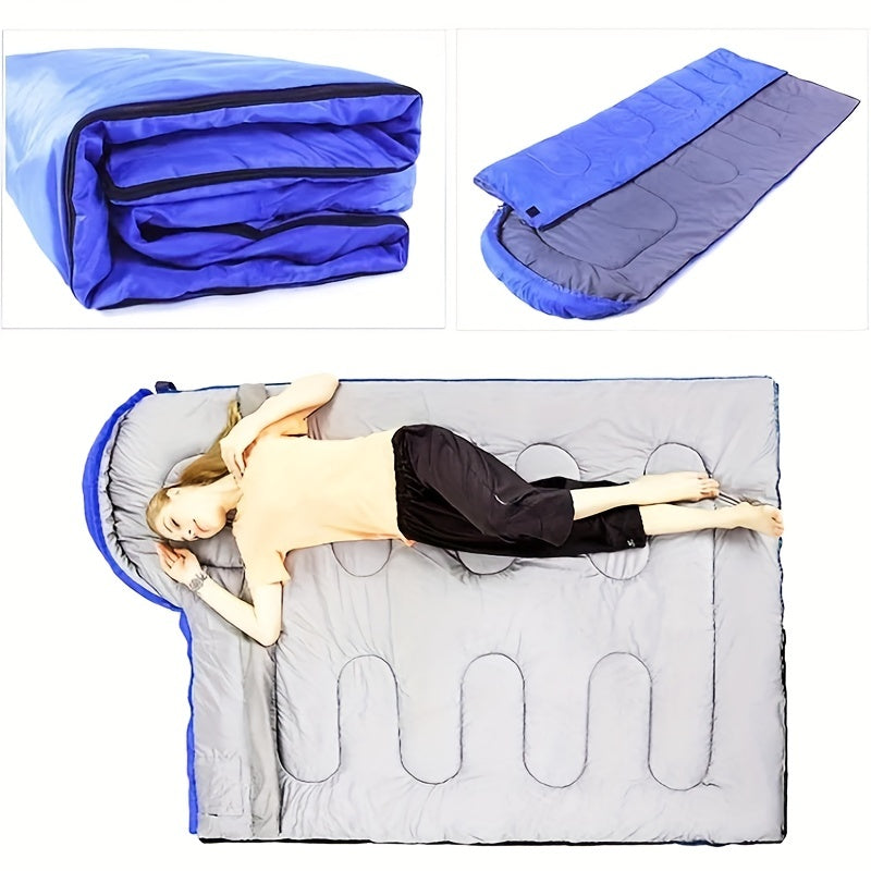Warm Sleeping Bag with Hood – Perfect for Camping and Winter Adventures