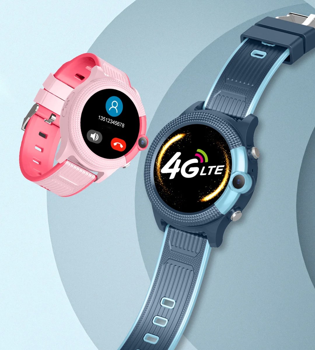 Kids' Smartwatch with GPS, Camera, and Call Function for a Safe Everyday Life