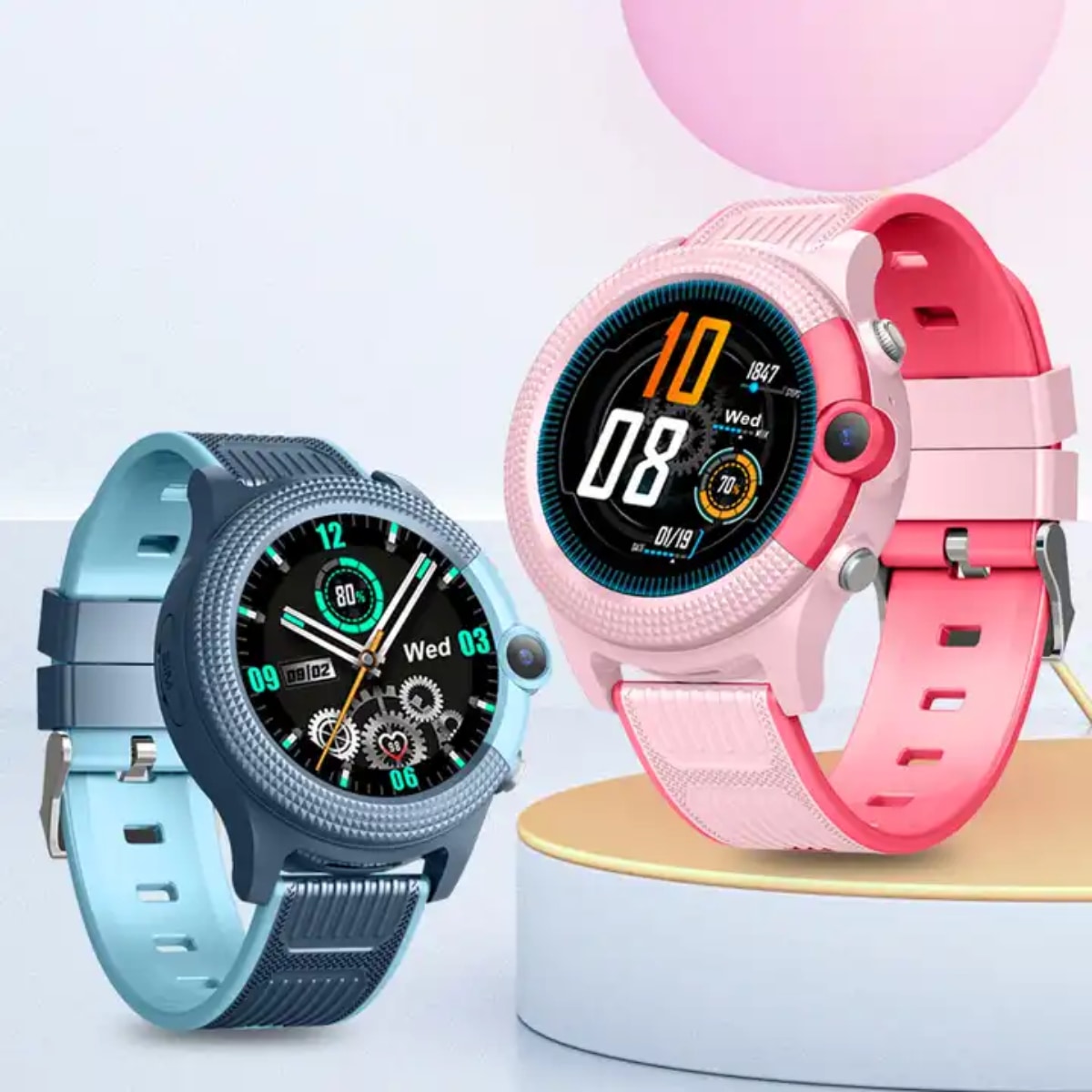 Kids' Smartwatch with GPS, Camera, and Call Function for a Safe Everyday Life