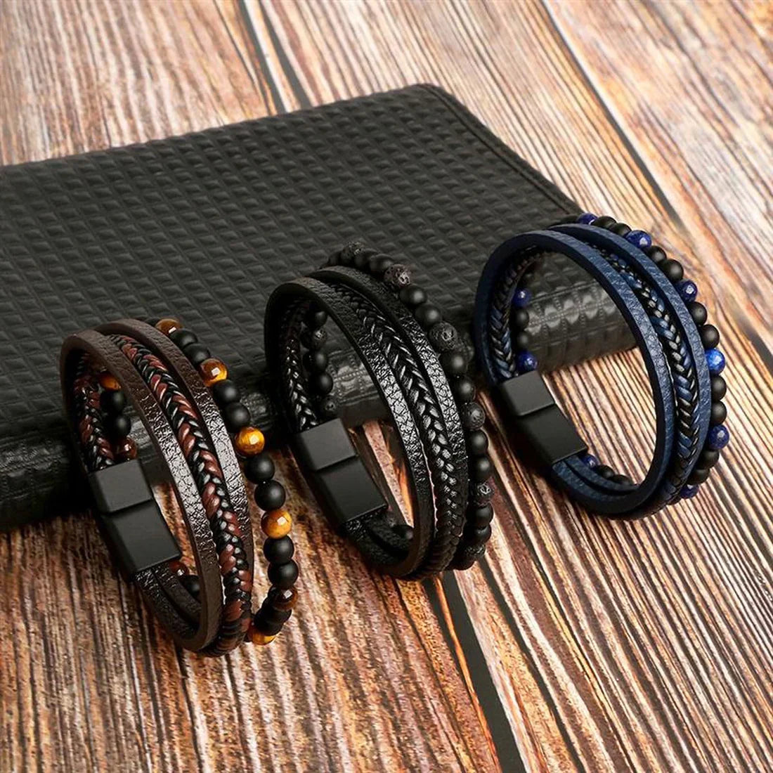 Ravi Leather Bracelet - For a Bold and Stylish Look