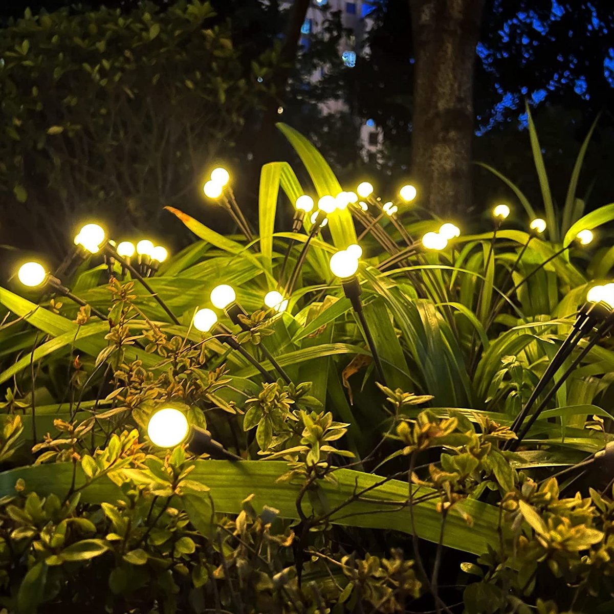 FireFlies | atmospheric LED garden lighting | Solar-powered garden lamps outdoor lighting automatic LED lights weather-resistant energy-efficient easy to install safe outdoor lamps aesthetically pleasing for garden and balcony