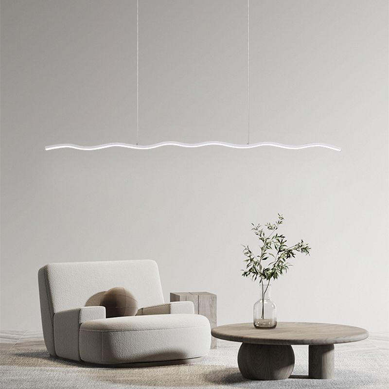 LED Pendant Light with Modern Wave Line Design – WaveGlow
