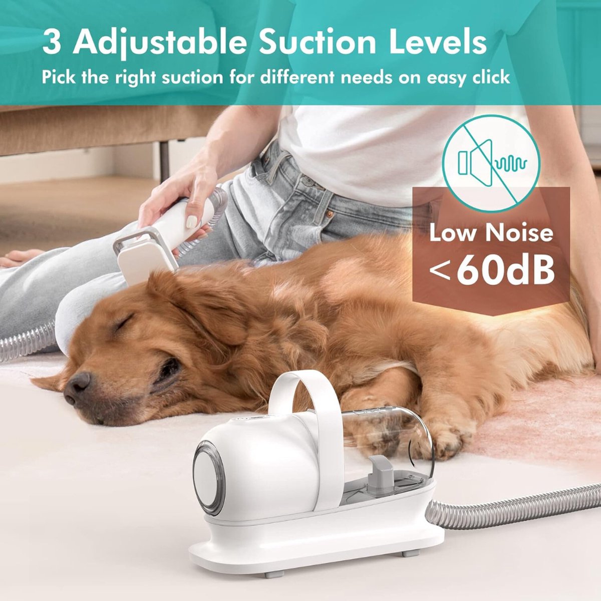 ShedVac Pro - Pet Grooming Kit with Suction Function and Trimmer