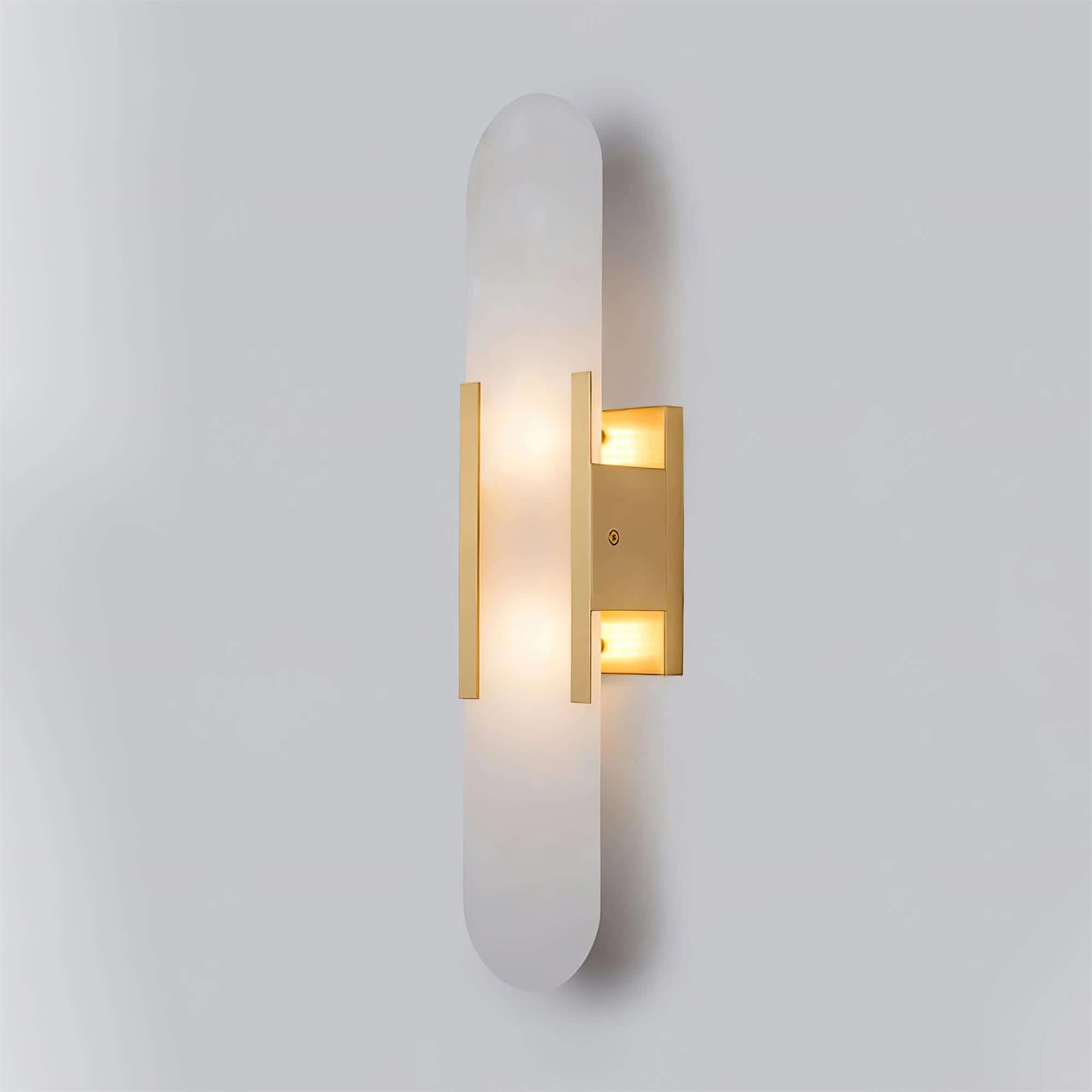 Modern Wall Lamp - Alabaster & Metal