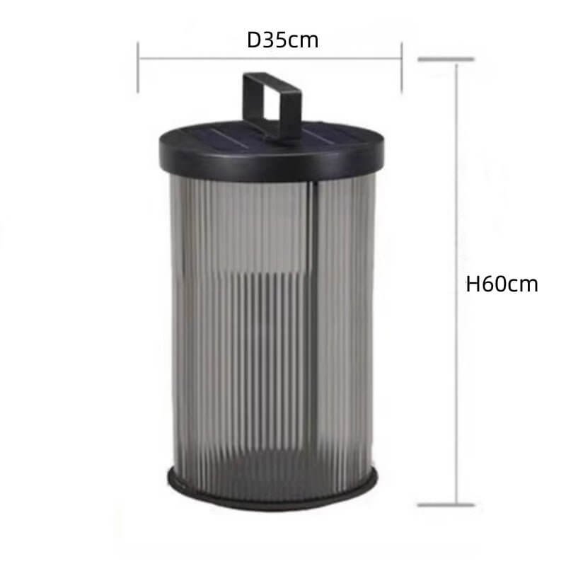 Crystal Glass Outdoor Lamp - Solar Energy