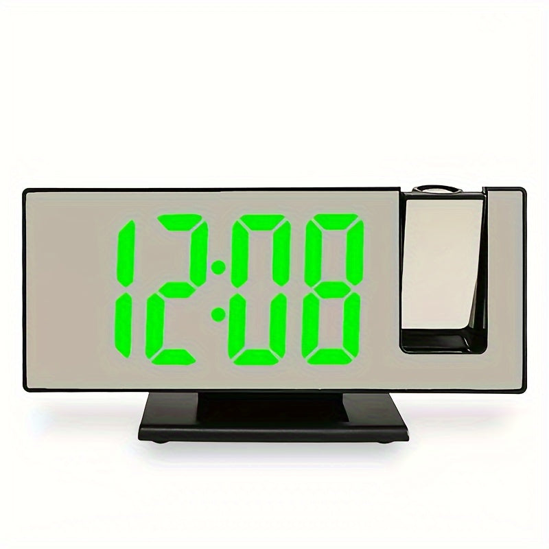 Digital Mirror Alarm Clock with Projection – Large LED Display and Multifunctional Alarm Feature