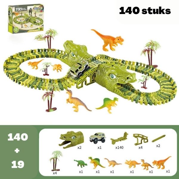 DinoTrack - Dinosaur Toy Set - 360-Degree Track