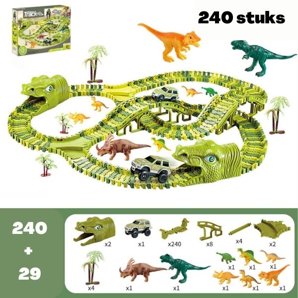 DinoTrack - Dinosaur Toy Set - 360-Degree Track